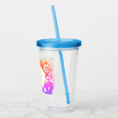 Verre En Acrylique Paruline acrylique monogramme mou Boho Ombre (Gauche)