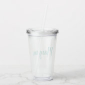 Verre En Acrylique Paruline MONOGRAM (Dos)