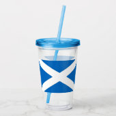 Verre En Acrylique Paruline patriotique avec drapeau écossais (Dos)