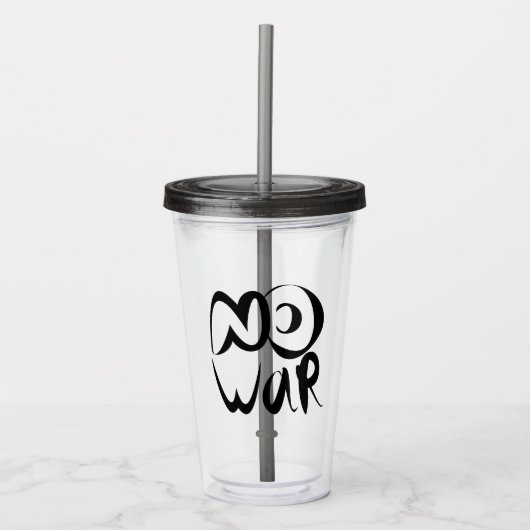Verre En Acrylique Pas de guerre (Devant)