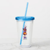 Verre En Acrylique Pastel Cute Witch Girl - Halloween esthétique (2) (Dos)