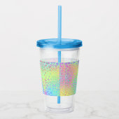 Verre En Acrylique Pastel Rainbow Empreinte de léopard (Droite)