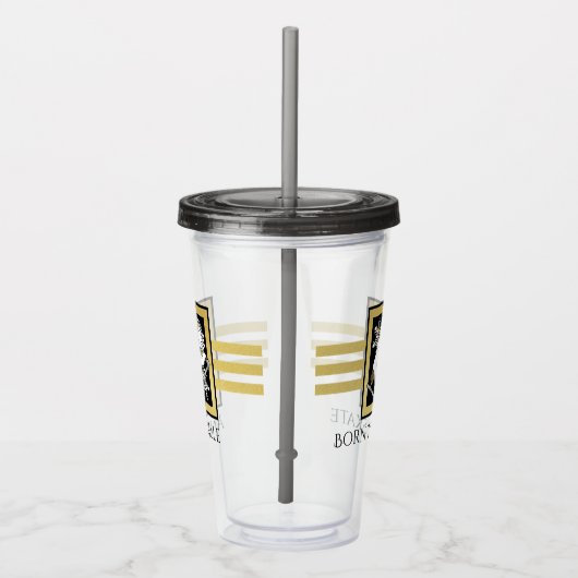 Verre En Acrylique Patinage sur glace sur Parties scintillant noire e (Droite)