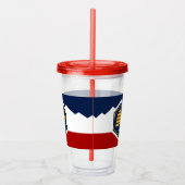 Verre En Acrylique Patriotic Acrylic Tumbler with flag of Utah, USA (Droite)