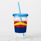 Verre En Acrylique Patriotique Acrylique Tumbler avec drapeau de l'Ar (Gauche)