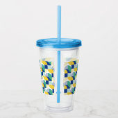 Verre En Acrylique Patters bleus (Droite)