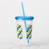 Verre En Acrylique Patters bleus (Gauche)