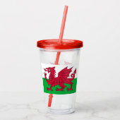 Verre En Acrylique Pays de Galles (Dos)