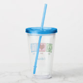 Verre En Acrylique Peace Love Chèvres (Dos)