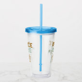 Verre En Acrylique Peace Love et Country Music (Droite)