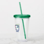 Verre En Acrylique Peace Love squash Racquet Sports (Gauche)