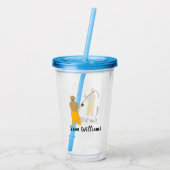 Verre En Acrylique Pêche (Dos)