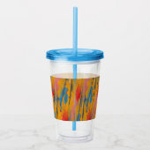Verre En Acrylique Peinture colorée (Droite)