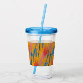 Verre En Acrylique Peinture colorée (Dos)