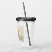 Verre En Acrylique Peinture de Chien à roux à peluche molle (Gauche)