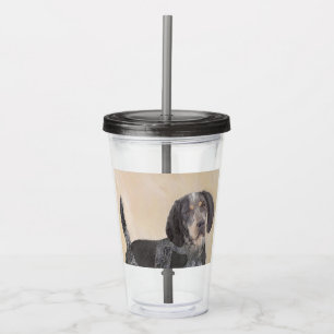 Verre En Acrylique Peinture de linge bluetick - mignon chien original