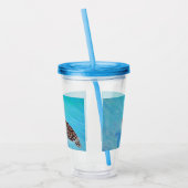 Verre En Acrylique Peinture de tortue marine (Gauche)