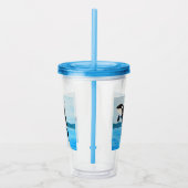 Verre En Acrylique Peinture Orca (Droite)