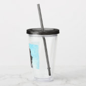 Verre En Acrylique Peinture russe Terrier noir - Chien original migno (Gauche)