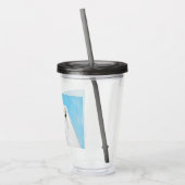 Verre En Acrylique Peinture Samoyed - Cute Original Chien Art (Gauche)