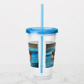 Verre En Acrylique Peinture sur la loutre de rivière (Droite)