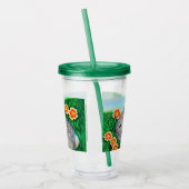 Verre En Acrylique Peinture sur lapin au printemps (Gauche)