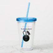 Verre En Acrylique Pelouse Bowl Lapin de Pâques, (Dos)