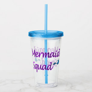 Verre En Acrylique Peluche acrylique Mermaid Squad