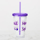 Verre En Acrylique Peluche de sirène violet/queue bleue (Droite)