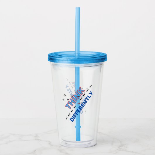 Verre En Acrylique Penser différemment 6.w (Devant)