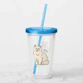 Verre En Acrylique Persian cat (Dos)