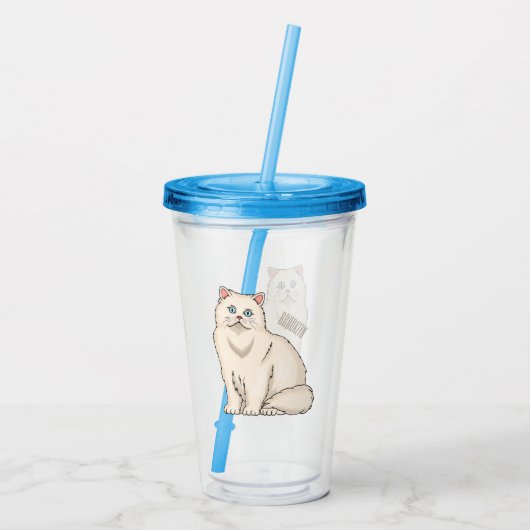 Verre En Acrylique Persian cat (Dos)