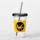Verre En Acrylique Personalized Yellow Dinosaur Hide (Dos)