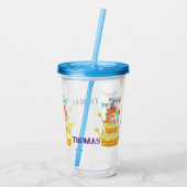 Verre En Acrylique Personnaliser Anniversaire Dinosaur (Dos)