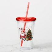 Verre En Acrylique Personnaliser Enfants Noël (Dos)