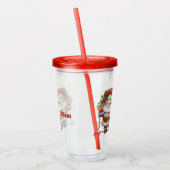 Verre En Acrylique Personnaliser le Père Noël (Gauche)