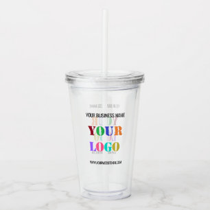 Verre En Acrylique Personnalisez votre logo d'entreprise et votre cai
