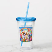 Verre En Acrylique Petit chiot/chiot/chaton (Dos)