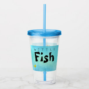 Verre En Acrylique Petit Poisson Gros Poisson Drôle