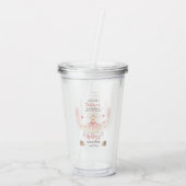 Verre En Acrylique Petite Ballerina Est En Route Tutu Baby shower (Dos)