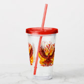 Verre En Acrylique Phoenix mythologique immortelle Créature (Dos)