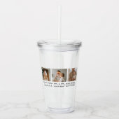 Verre En Acrylique Photo Collage moderne & Gris Meilleur Papa Jamais  (Devant)