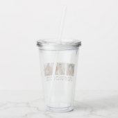 Verre En Acrylique Photo Collage moderne & Gris Meilleur Papa Jamais  (Dos)