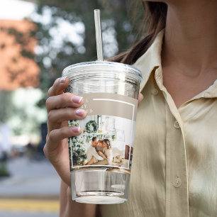 Verre En Acrylique Photo de famille moderne   Joyeux Joyeux Joyeux Bé