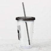 Verre En Acrylique Photo en noir et blanc du message textuel de Talki (Gauche)