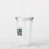 Verre En Acrylique Photo et cadeaux de papa vert et de collage modern (Gauche)