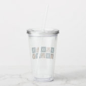 Verre En Acrylique Photo et cadeaux de papa vert et de collage modern (Dos)