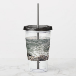 Verre En Acrylique Photo Rocky Ocean Shore