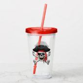 Verre En Acrylique Pirate (Dos)