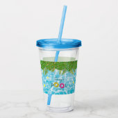 Verre En Acrylique Piscine tropicale Piscine de fête Anniversaire (Dos)